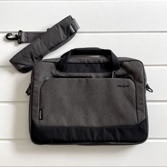 Targus Light Grey 14" Cypress Slimcase Laptop Bag With Ecosmart - Picture 3 of 10